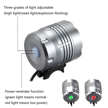 Dviračio Šviesos T6 Led 2500Lm 5xT6 LED MTB Dviračių Priekinės Rankenos Vandeniui dviračio šviesos Bateriją reikia įsigyti atskirai