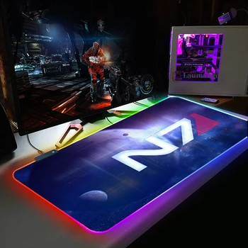 RGB Žaidimų Pelės Mygtukai Kilimėlis Poveikis N7 Žaidimas 