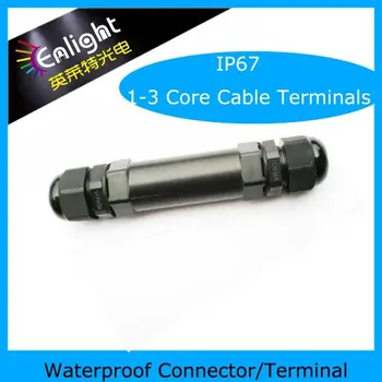 1-3 Core LED vandeniui kabelio jungtis/galinių