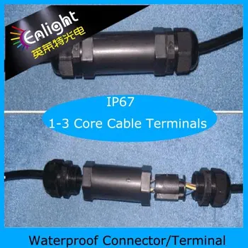 1-3 Core LED vandeniui kabelio jungtis/galinių