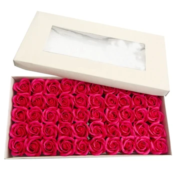 1 Dėžutė 50Pcs su Stovu Rožių Muilas Gėlių Įstaiga, Vonios Muilas, Rožių Balinimo Muilo Vestuvių Dekoravimo, Dovanų