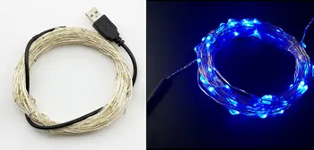 10M 100Led USB LED vario String pasakų Žibintai micro vynuogių mėnulis karoliukai lempos Sode Šalis, Vestuvės, Kalėdos, Kalėdos Girliandą dekoras