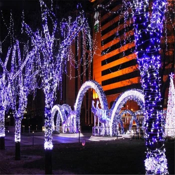 10m, 20m 30m LED Šviesos Eilutę Atostogų apšvietimo Pasakų Girliandą Kalėdų Eglutė Vestuves Apdaila Netoli Metais Namų Dekoro