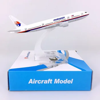 16CM 1:400 B777-200 modelis Malaizijos oro bazės lydinio orlaivių plokštumos kolekcines ekranas modelio surinkimo