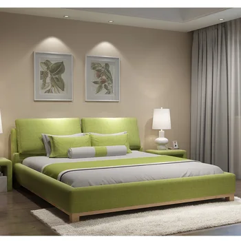 180X200cm Europos minkštas miega lova, miegamojo baldai 2 dydis 4 spalvos pasirinktinai