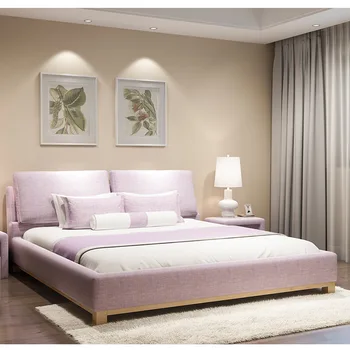 180X200cm Europos minkštas miega lova, miegamojo baldai 2 dydis 4 spalvos pasirinktinai