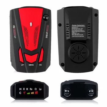 1pc Auto 16 Juosta GPS Automobilių Radaro Detektorius Automobilių V7 X K NK Ku Ka Lazerio VG-2 Greitis Balso Įspėjimo 360 Laipsnių Įspėjimas LED Ekranas