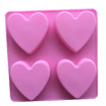 1PC Meilė Širdies Formos Silikoninės Formos Pyragas Apdaila Minkštas Saldainių, Sausainių, Šokolado Konditerijos Muilo 3D Maisto kokybės Silikoninės Formos