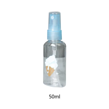 1pcs 50ml 70ml Plastikinis Purškimo Butelis, Skaidrus Atomiser Konteineriai Kelionės Naudoti Atsitiktines Spalva
