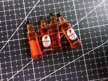 1pcs/daug kietos dervos Modeliavimas quadrate apelsinų gėrimas 35mm Cabochons Scrapbooking Plaukų Lankas Centras 