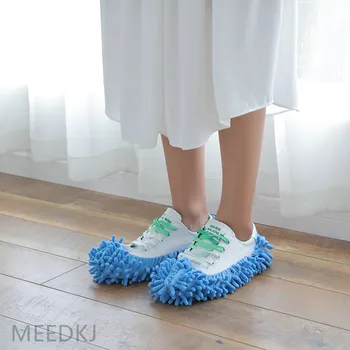 1pcs šeniliniai tingus mop grindų šlepetės padengti švarių grindų nuimamas ir plaunamas grindų šlepetė