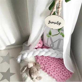 2018 naujos patalynės, dekoratyvinių pagalvėlių, skirtas kūdikių, vaikų nordic style ilgai rišti pagalvė lova bamperis pagalvę beanies vaikai lovos dekoras