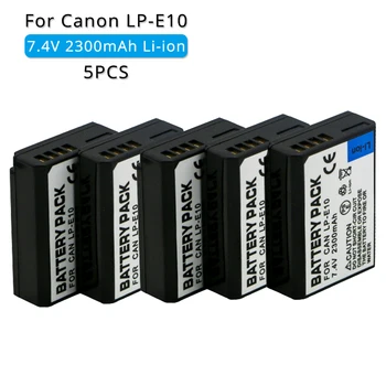 2300mAh LP-E10 LP E10 LPE10 Įkrovimo Kameros Baterijos Ličio už Cano EOS 1100D 1200D 1300D KISS X50 REBEL T3 T5