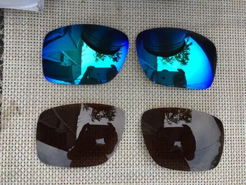2Pairs Black& Ice Blue Poliarizuota Pakeitimas Objektyvai už Big Taco Akiniai nuo saulės