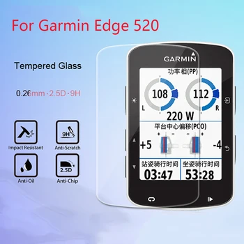 2vnt Garmin Edge520 Grūdintas Stiklas 9H 2.5 D Premium Screen Protector Kino Garmin Edge 520 SmartWatch GPS Dviračio Kompiuterio