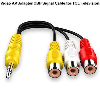 3.5 MM iki 3 RCA Kabelis Vaizdo Komponentų Kabelis, AV Adapteris, skirtas TCL TV