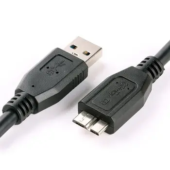 30CM Juoda Mini Nešiojamą USB 3.0 Male A-Micro B Duomenų Kabelį, Laidą Veda Laidą, Skirtą Išorinį Kietąjį Diską Diskas