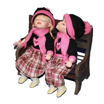 35cm Rožinė širdis lėlės Europos kaimo Lauko Kaime keraminės lėlės stiliaus namų puošybai Kalėdų dovanos
