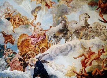 3D Europos Viršuje Lubų Tapetai Angelas Pav Aliejaus Tapybai Tapetai Mergelės Marijos Bažnyčios Sienų Dangos, Sieniniai