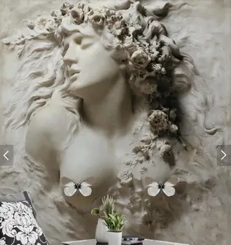 3D Iškilumo Mergina Tapetai Sienos Freskos HD Atspausdinta Nuotrauka Sienų Freskomis, Miegamojo Pav Sienos Popieriaus Ritinį Sienų Dangos Užsakymą