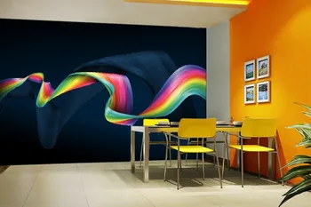 3D stereoskopinis Meno Juostelės gyvenamasis kambarys sofos, miegamojo, TV foną tapetai, freskos fone nestandartinių dydžių