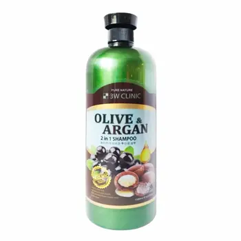 [3W klinika] plaukų šampūnas argano aliejus/olive alyvuogių & Argano 2in1 šampūnas, 1500 ml