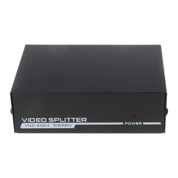 4 Port VGA Dažnio Daliklis 200Hz Video Splitter Aukšto Dažnio 1600*1280 Rezoliucija