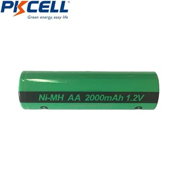 40Pcs Pkcell NI-MH AA 1.2 V Akumuliatoriaus Įkrovimo Pramonės Baterijų Batteria 2000mAh Pramonės Paketo Butas Su 10vnt Dėžutę