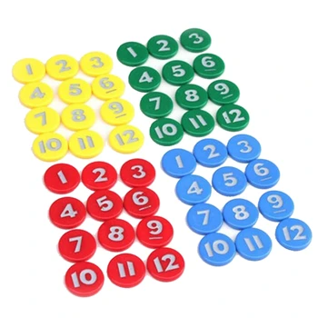 48pcs/set Plastiko Pokerio Žetonų Kortelės Casino Bingo Žaidimas žymas, Įdomus Šeimos Klubas Skaičiavimo Priedai 4 Spalvos