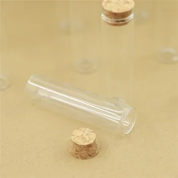50pcs/daug Mini Stiklo Butelis 22*80mm 20ml Mėgintuvėlį Kamščiamedžio Kamščiu Prieskonių Butelių, Konteinerių Mažas 