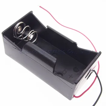 5vnt 1 Pak D Dydžio Baterija Atveju 1,5 V Baterijos Laikymo Dėžutė su viela