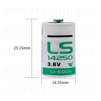 5VNT/DAUG Naujos Originalios SAFT LS14250 AA 3,6 V 900mAh Thionyl Chloride Žemas Savaiminio Išsikrovimo Ličio PLC Baterija