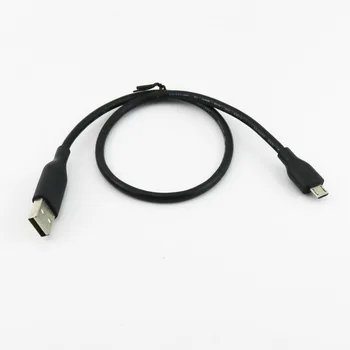5x USB 2.0 A Male Į Micro 5 Pin Male Plug Duomenų Sinchronizavimo Mokestis Jungties Kabelis Laido 50cm/1.5 ft Juoda