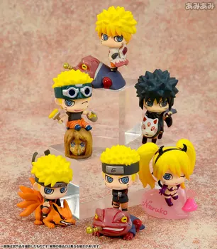 6pcs/set Naruto Shippuden Uchiha Sasuke Anime Veiksmų Skaičius, Naujos Kolekcijos Modeliu Naujas brinquedos kalėdų dovana