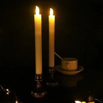 8PCS Led Flameless Langų Apdailos Mirgėjimas baterijomis, Dramblio kaulo, LED Žvakės, Stalo Žvakės Kalėdų Briedžių Šalies Valentino
