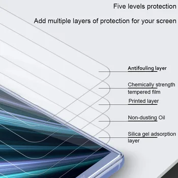 9H 3D Visiškai Padengti Grūdinto Stiklo Atveju SONY Xperia 10 10 Plius 10+ Screen Protector, SONY X10 X10 X10 Plus+ Apsauginė Plėvelė