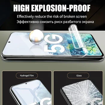 9H apsauginės plėvelės samsung galaxy note 8 9 10 lite plus pro Hidrogelio Kino telefono screen protector išmanųjį telefoną Ne Stiklo