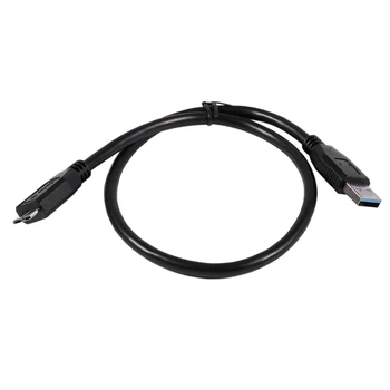 AAAE Top-USB 3.0 Male A-Micro-B Male Duomenų kabelis išoriniam HDD Kietojo Disko HDD kabelis Juoda