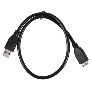 AAAE Top-USB 3.0 Male A-Micro-B Male Duomenų kabelis išoriniam HDD Kietojo Disko HDD kabelis Juoda
