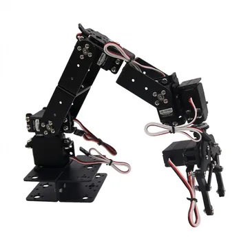 Aliuminio Robotas 6 DOF Rankos Mechaninė Roboto Ranka Apkabos, Letena Mount Kit for Arduino