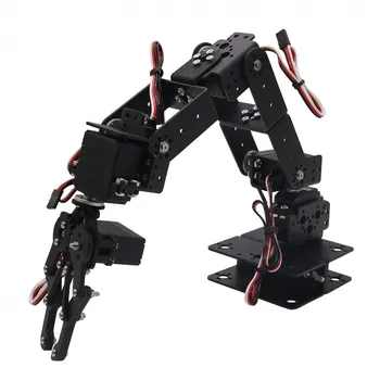 Aliuminio Robotas 6 DOF Rankos Mechaninė Roboto Ranka Apkabos, Letena Mount Kit for Arduino