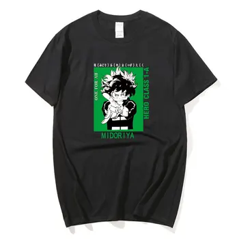Anime Mano Herojus akademinės bendruomenės Dažų Vyrų Mados Juokinga Atspausdinta Marškinėliai Tee Hipster Marškinėlius Dizainas, Stalviršiai, Harajuku drabužiai