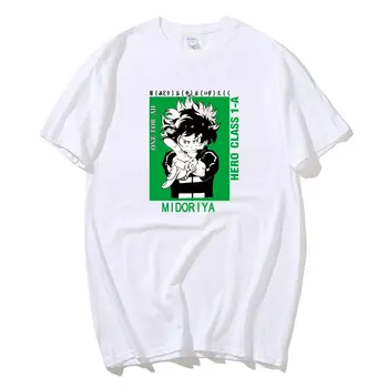 Anime Mano Herojus akademinės bendruomenės Dažų Vyrų Mados Juokinga Atspausdinta Marškinėliai Tee Hipster Marškinėlius Dizainas, Stalviršiai, Harajuku drabužiai