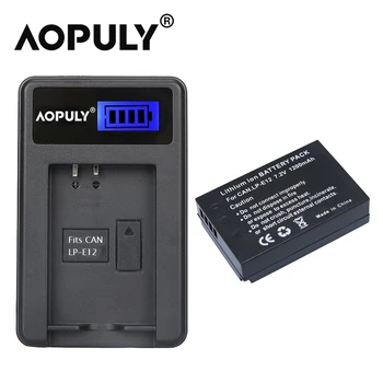 AOPULY LP-E12 7.2 V 1200mAh Li-ion Baterija Rinkinys, skirtas 