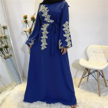 Arabų moterų drabužių moterų islamas drabužių musulmonų mados abaja suknelė moterims zawalcowany blizgančiais suknelė Dubajaus musulmonų kimono abaja MSL249