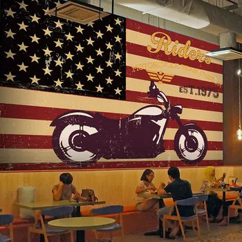 Asmenybės šviesą vėliavos motociklo tapetai, Interneto kavinė, grafiti, kavinė, naktinis klubas, restoranas KTV fono sienos popieriaus