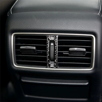 Automobilio stilius Anglies Pluošto 3D Lipdukas, Automobilių Galinis oro kondicionierius, oro išleidimo mygtukas dangtelis Infiniti Q50 Q60-2019