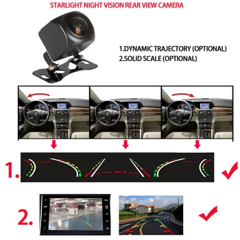Automobilio vaizdo kamera, skirta Ford Fiesta liukas Fiesta ST 2008~2018 galinio vaizdo kamera dinamiška trajektorija kietas masto diktofonas Hd CCD Parama