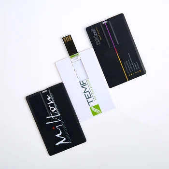 Baltos spalvos Plastikinės Kredito Kortelės, USB 