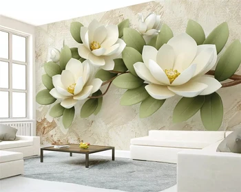 Beibehang Custom classic sienos popieriaus naujas 3D iškilumo spalvinga raižyti gėlės paprasta TV fone de papel parede 3d tapetai